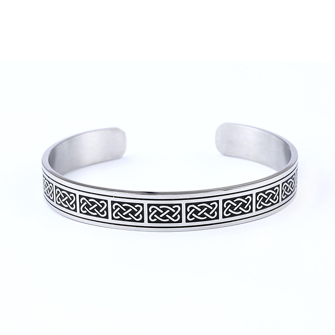 Bracelet ouvert en spirale viking simple