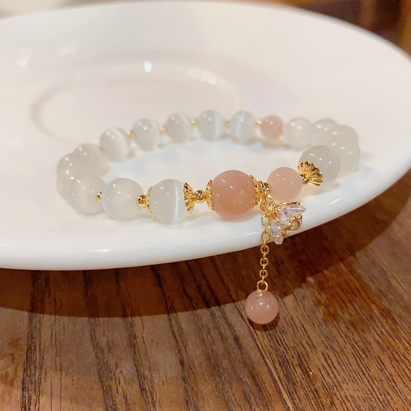 Cat's Eye Sunstone Fashion Bracelet