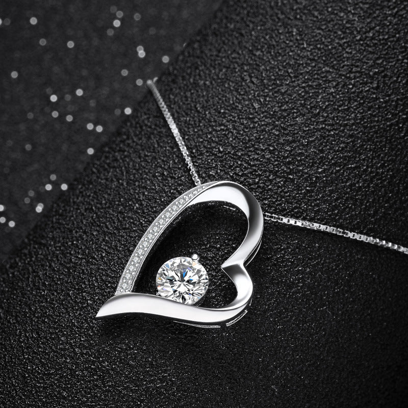 Collier pendentif coeur Forever Love en argent