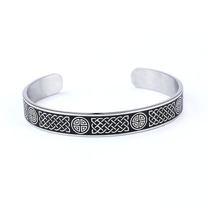 Bracelet ouvert en spirale viking simple