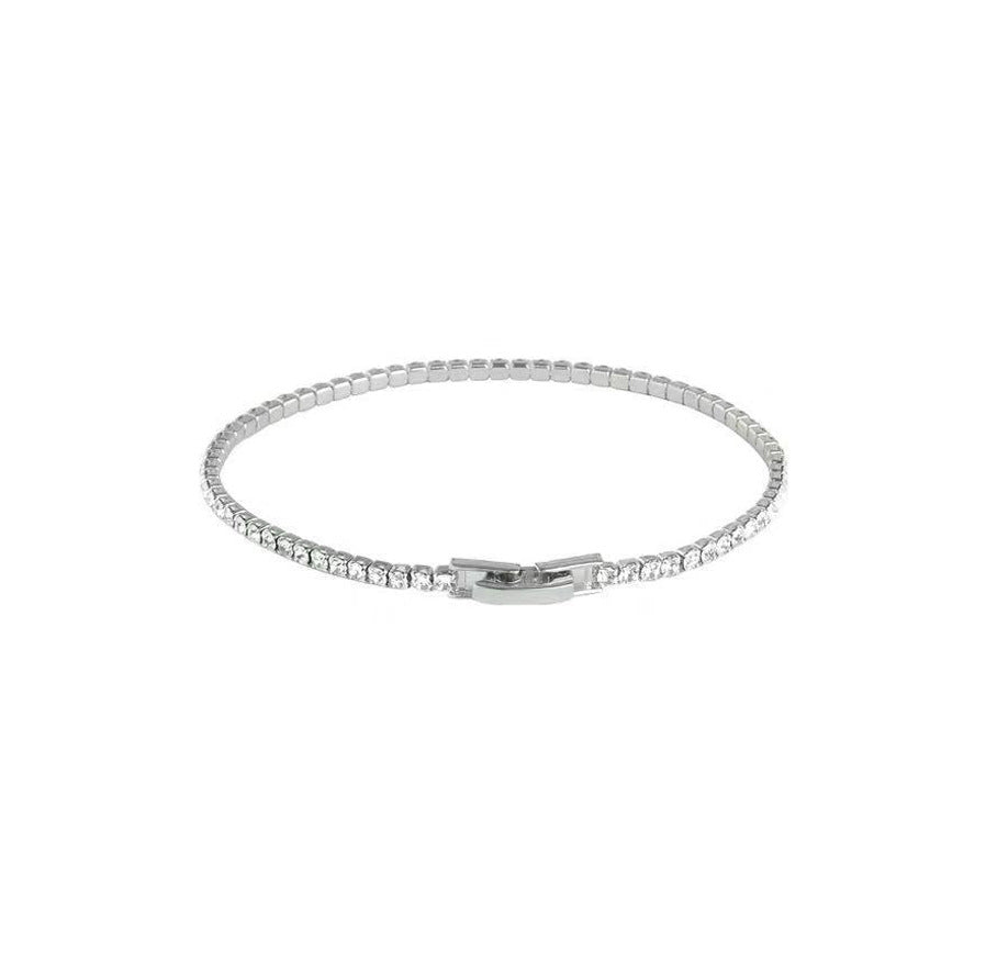 Bracelet simple en zircone cubique