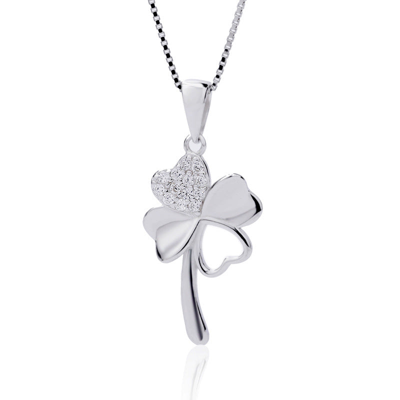 Four-leaf clover necklace