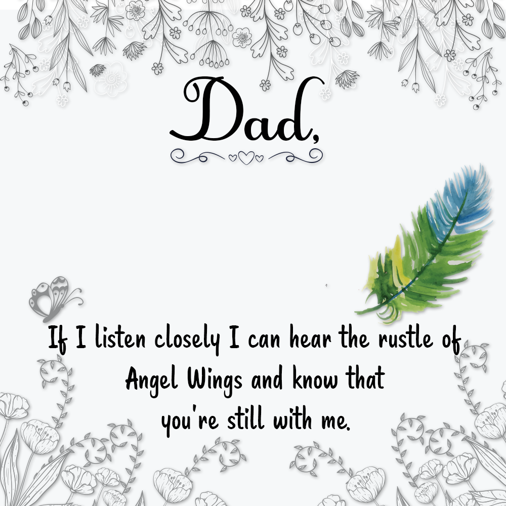 To Father Message Card