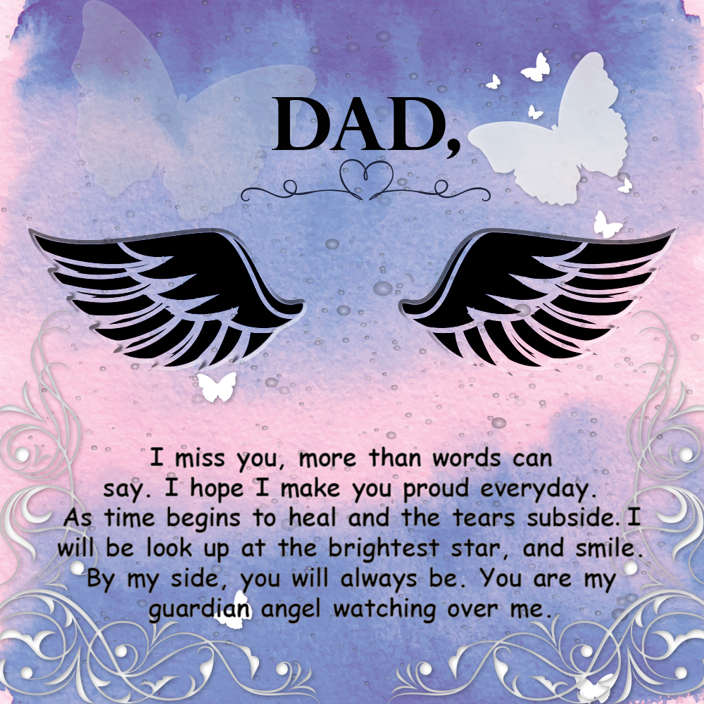 To Father Message Card