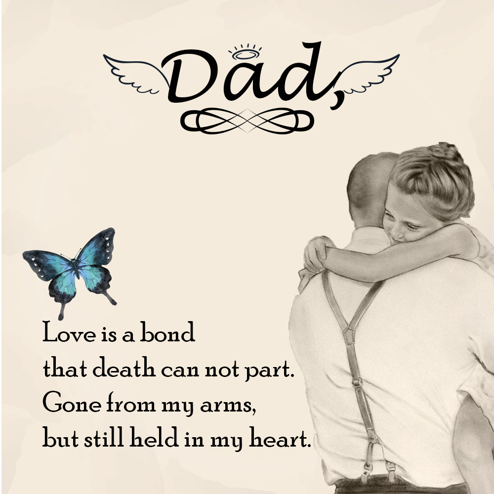 To Father Message Card