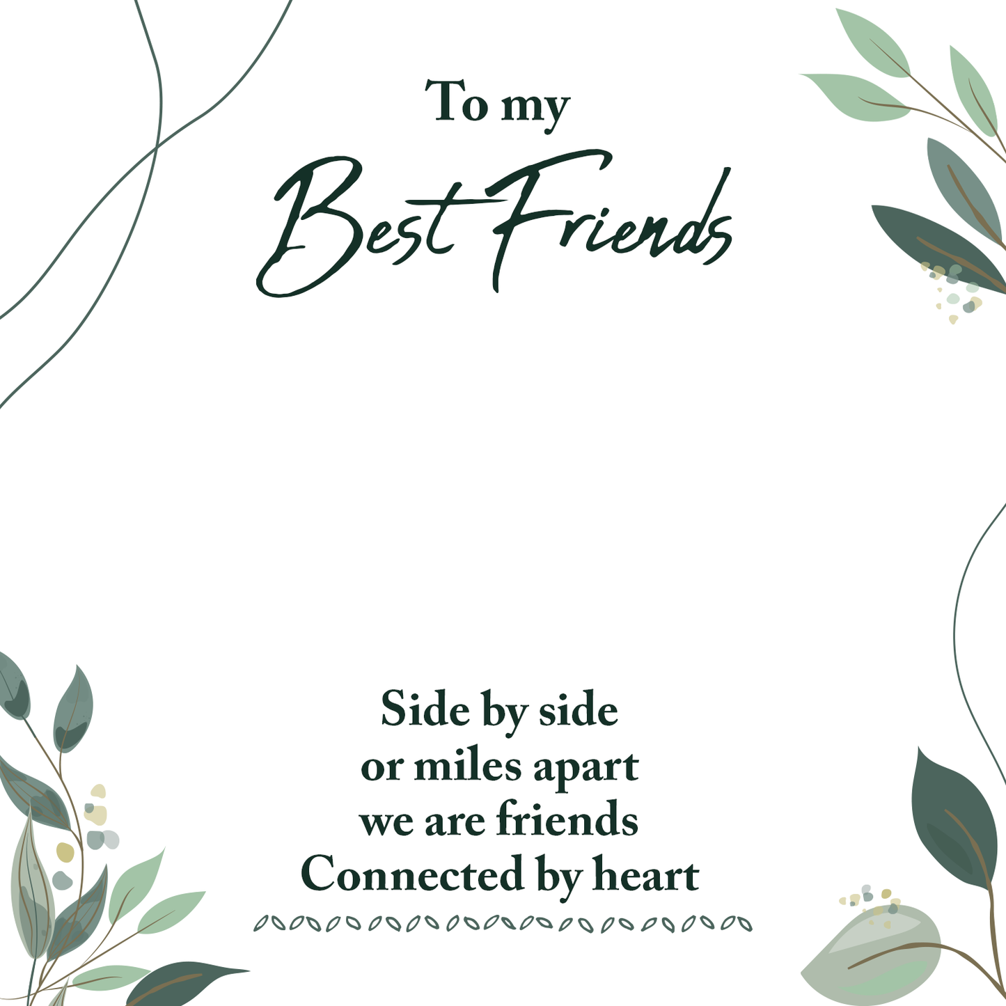 To Friend Message Card