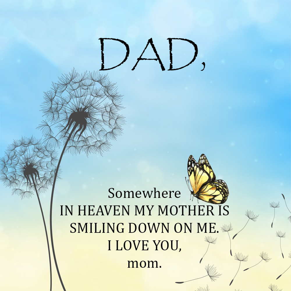 To Father Message Card