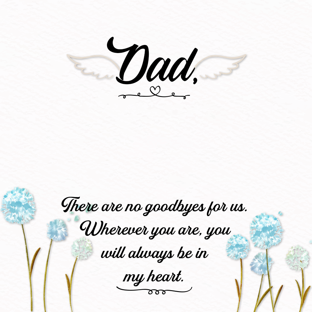 To Father Message Card