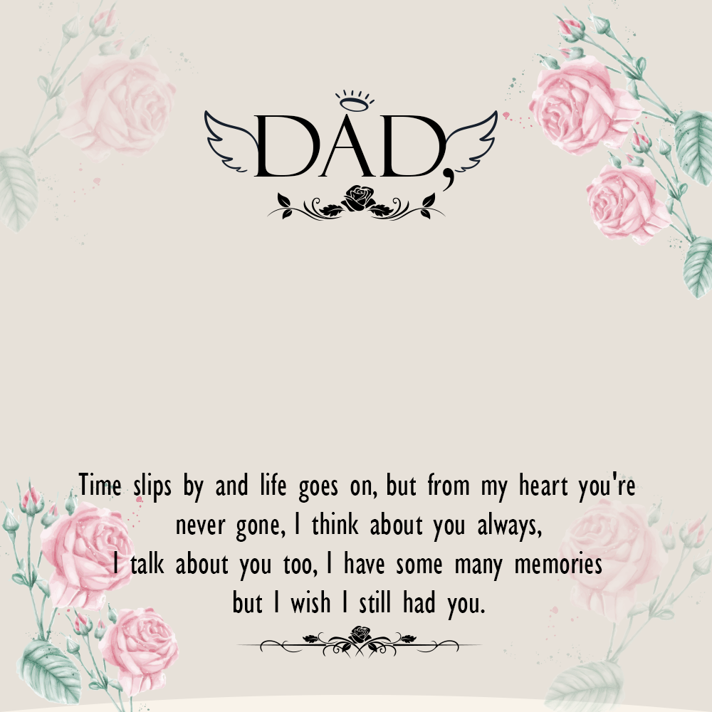 To Father Message Card