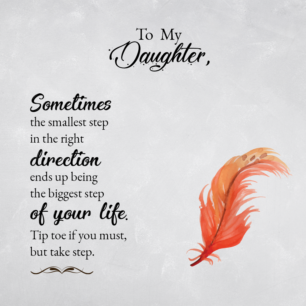 To Daughter Message Card