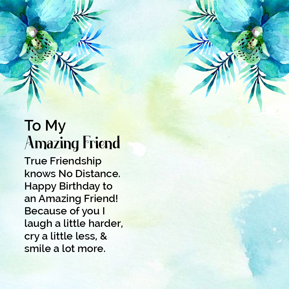 To Friend Message Card