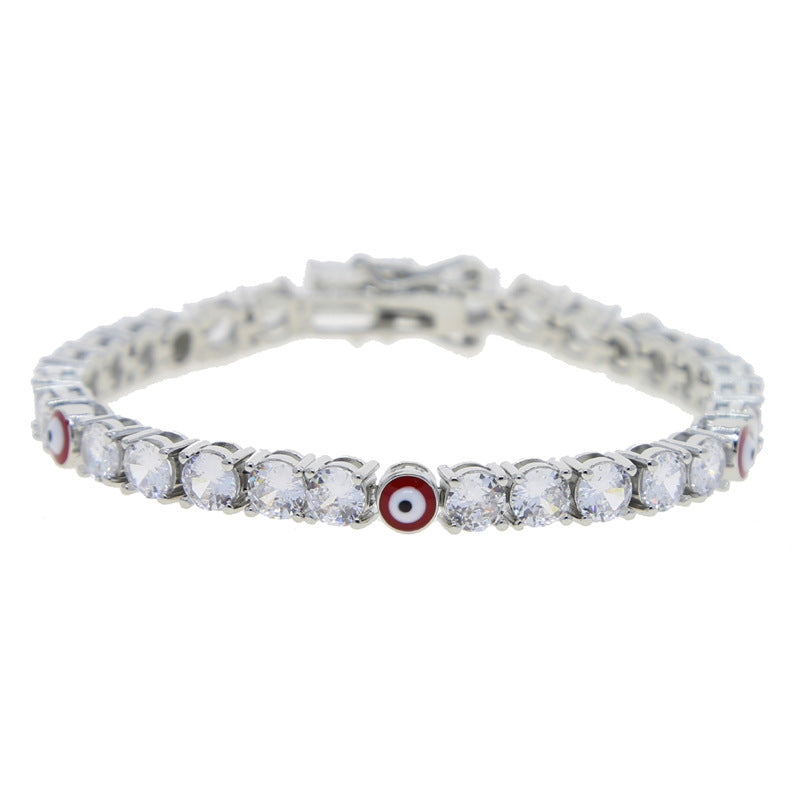 Bracelet chaîne de tennis en œil de Zircon de 5 mm