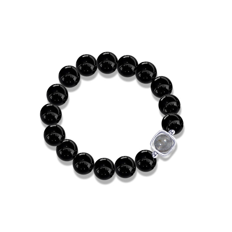 Natural Moonlight Obsidian Bracelet