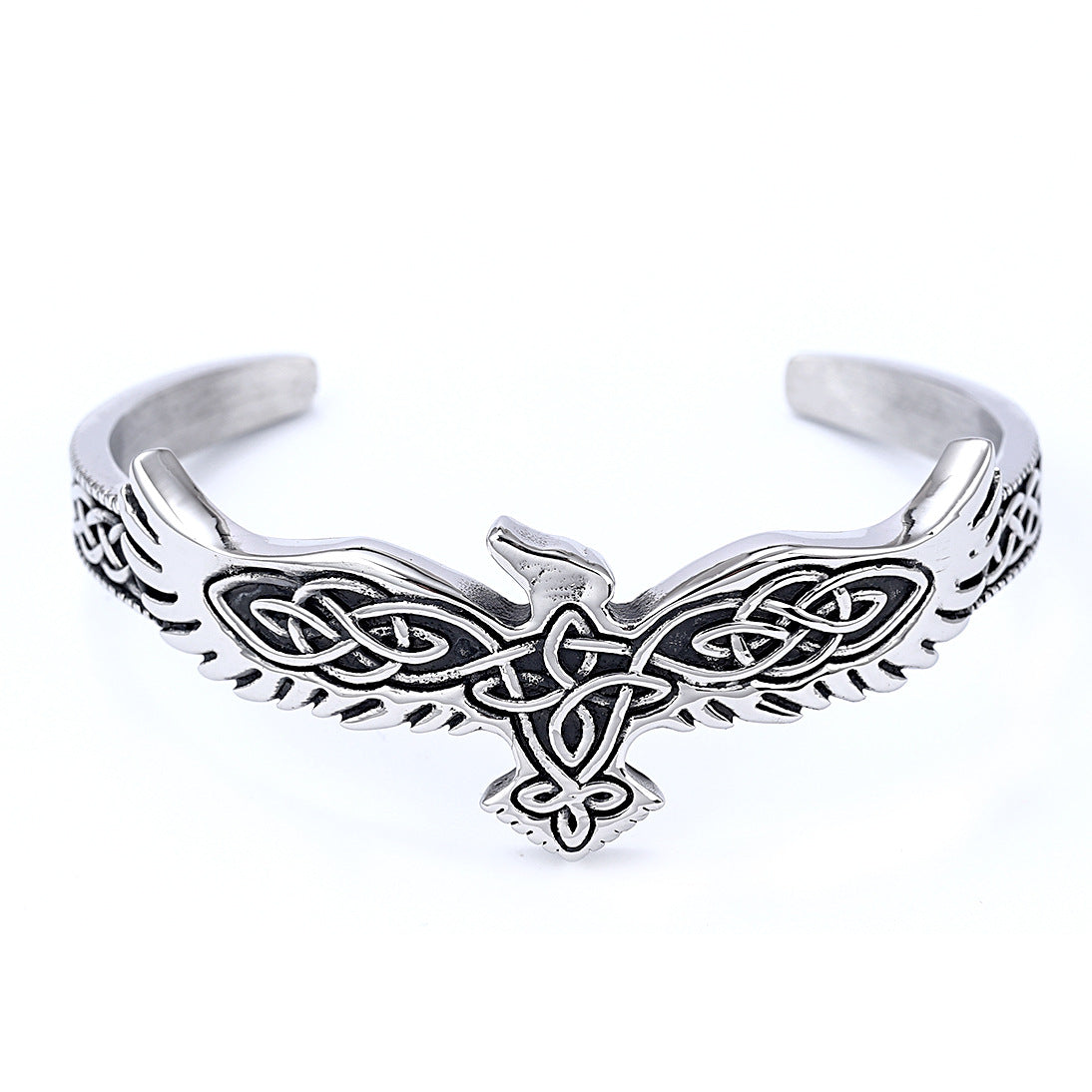 Stainless Steel Viking Rune Cuff Bracelets