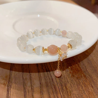 Cat's Eye Sunstone Fashion Bracelet