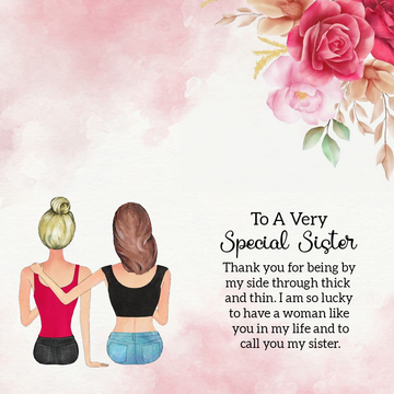 To Sister Message Card